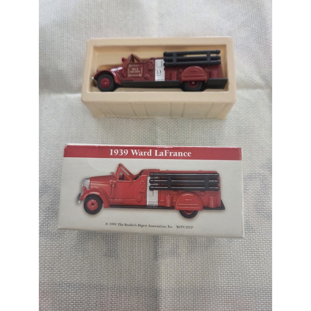 1939 Ward LaFrance Die Cast Fire Truck Vintage 1999 The Readers Digest NIB